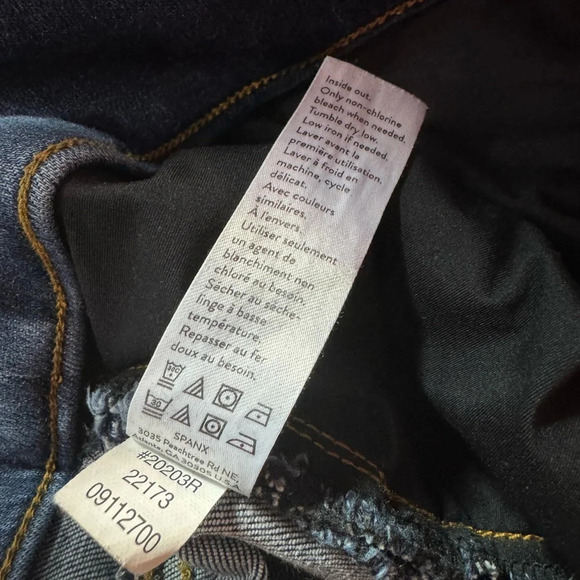 Spanx Denim Jeans Distressed Skinny Ankle Size Large - Picture 8 of 9